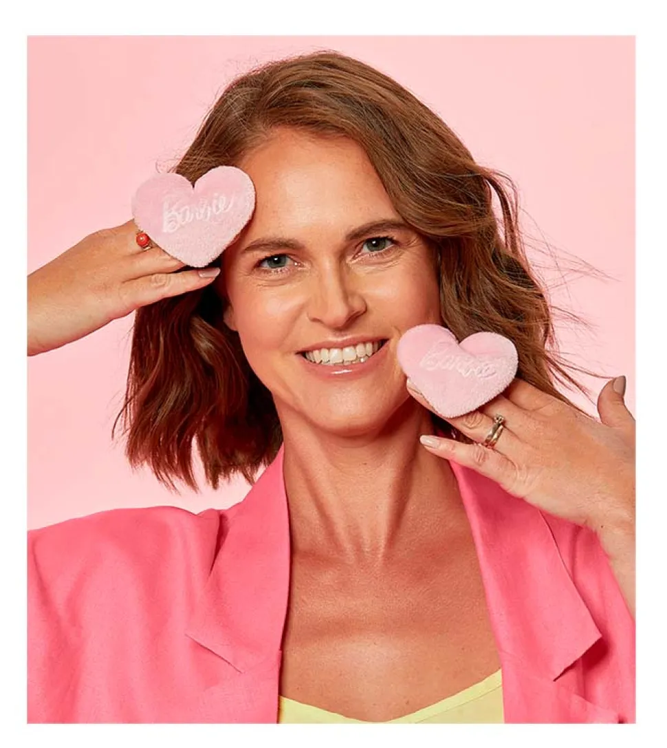 GLOV - *Barbie* - Set de discos desmaquillantes reutilizables Heart shaped