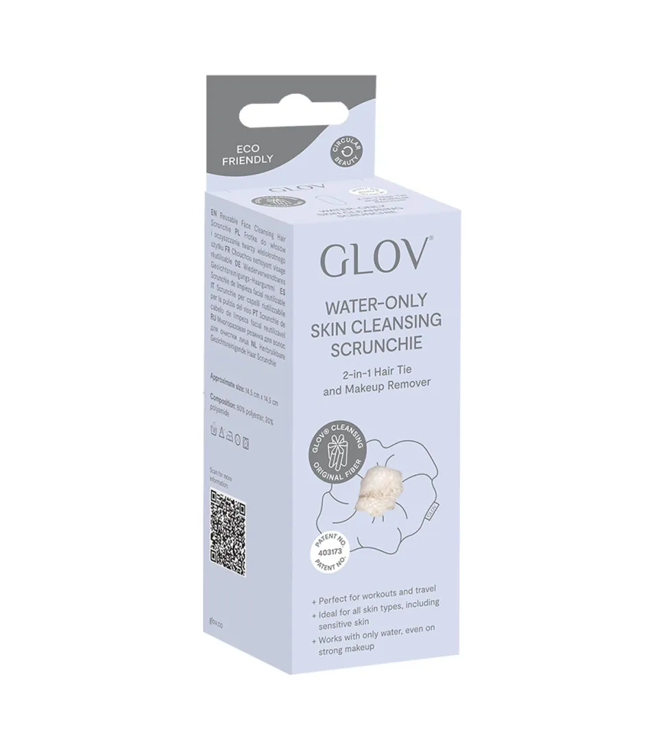 GLOV - Limpiador y coletero scrunchie Skin Cleansing - Ivory
