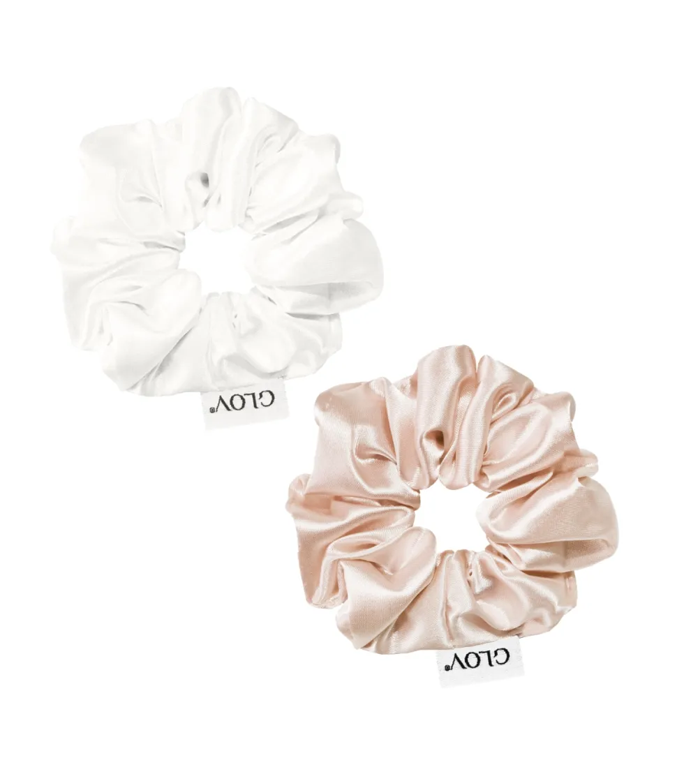 GLOV - Pack de 2 coleteros Satin Scrunchies talla S
