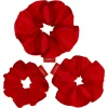 GLOV - Pack de 3 coleteros Satin Scrunchies tallas S/M/L - Rojo