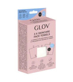 GLOV - Pack 3 toallas para rostro de microfibra Luxury Face