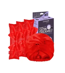 GLOV - Set para el cabello rulos rizadores sin calor + gorro protector satén Sweet Satin Dreams