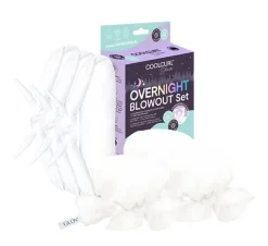 GLOV - Set para el cabello rulos rizadores sin calor + gorro protector satén Sweet Satin Dreams