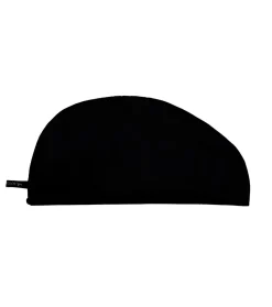 GLOV - Toalla turbante de saten y tela - Negro