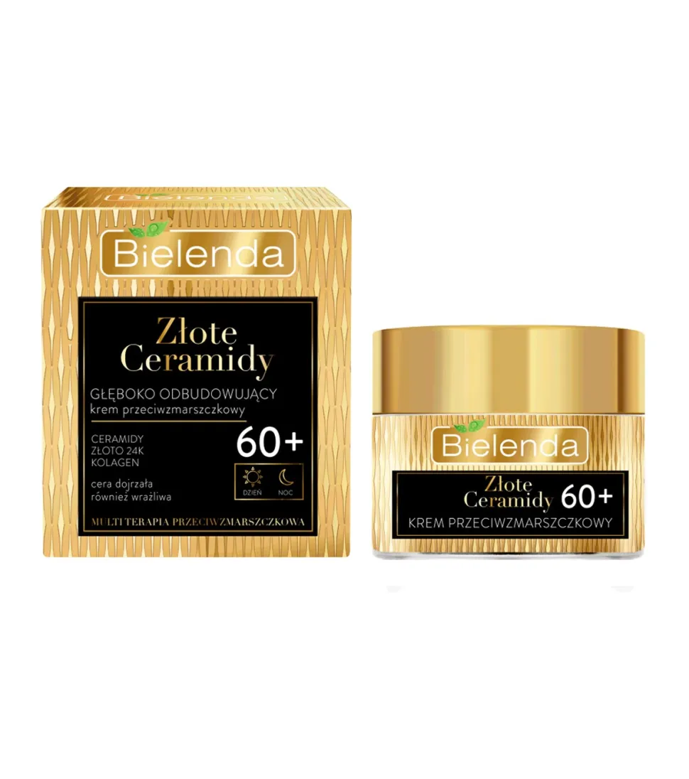 *Golden Ceramides* - Crema facial antiarrugas de restauración profunda día y noche - Mayores de 60 años