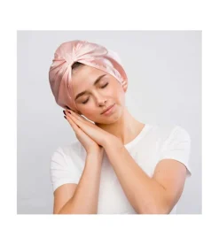 Gorro de satén anti-frizz para dormir - Red