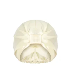 Gorro de satén anti-frizz para dormir - Beige