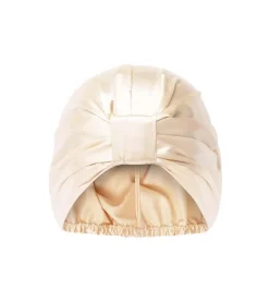 Gorro de satén anti-frizz para dormir - Champagne