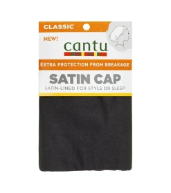 Gorro forrado de satén para el cabello Satin Cap - Negro