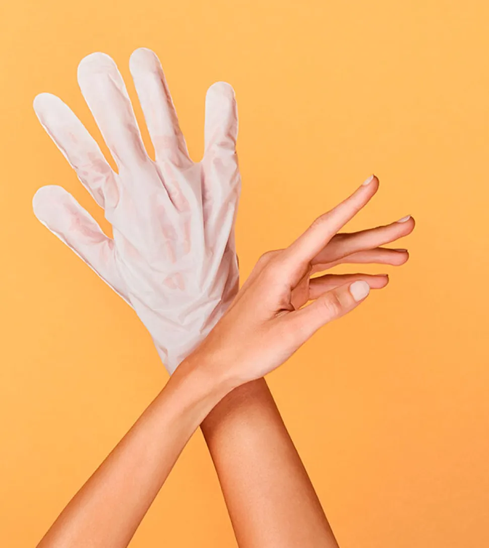 Guantes Mascarilla Reparadores para Manos - Melocotón