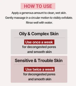 *Heimish RX* - Exfoliante facial AHA BHA - Piel con acné