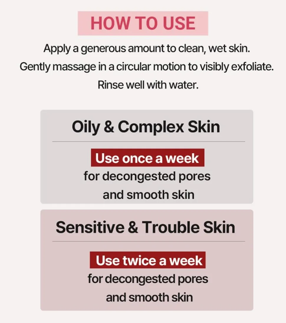 *Heimish RX* - Exfoliante facial AHA BHA - Piel con acné