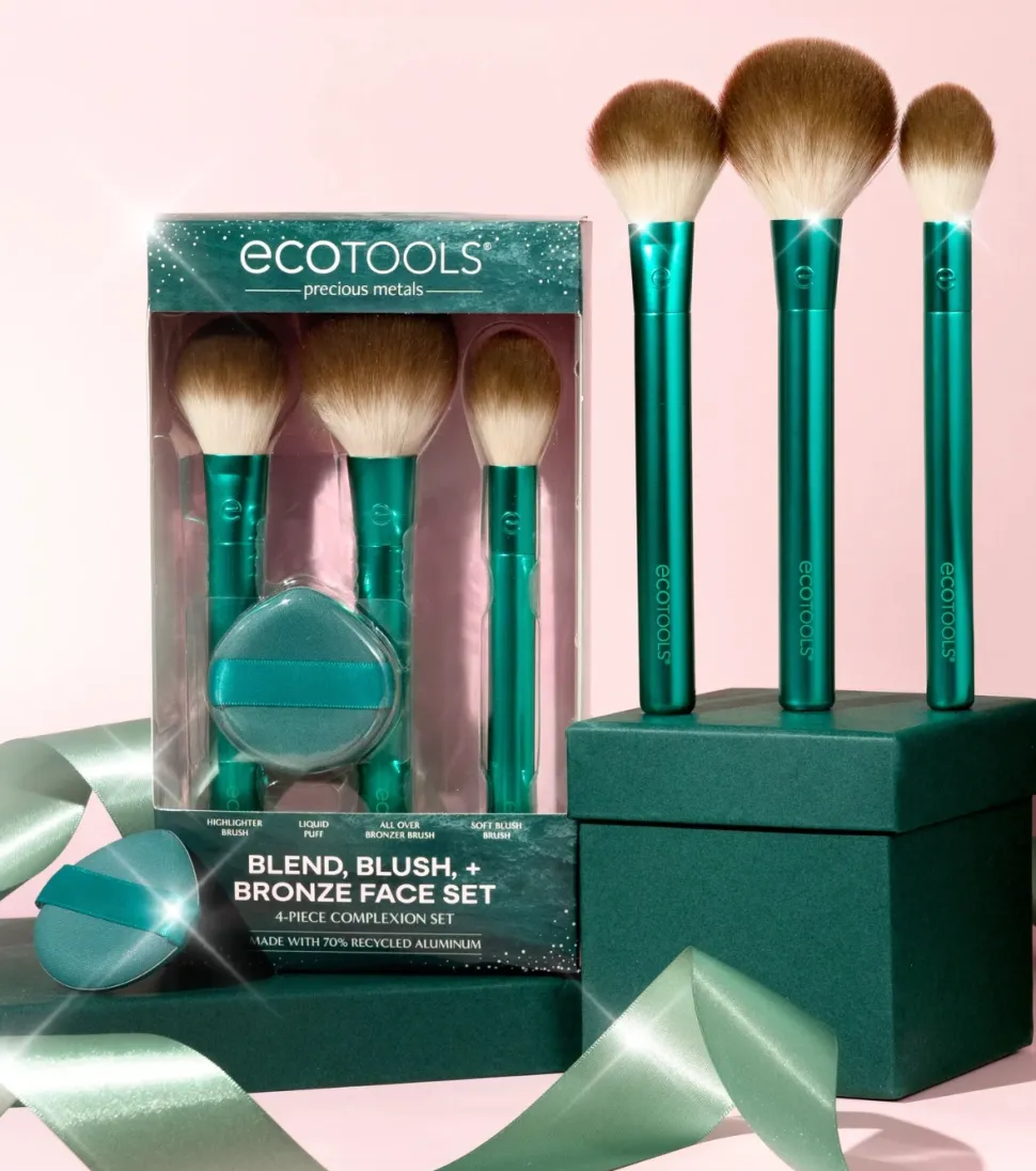 *Holidays* - Set de brochas Blend, Blush, + Bronze Face Set