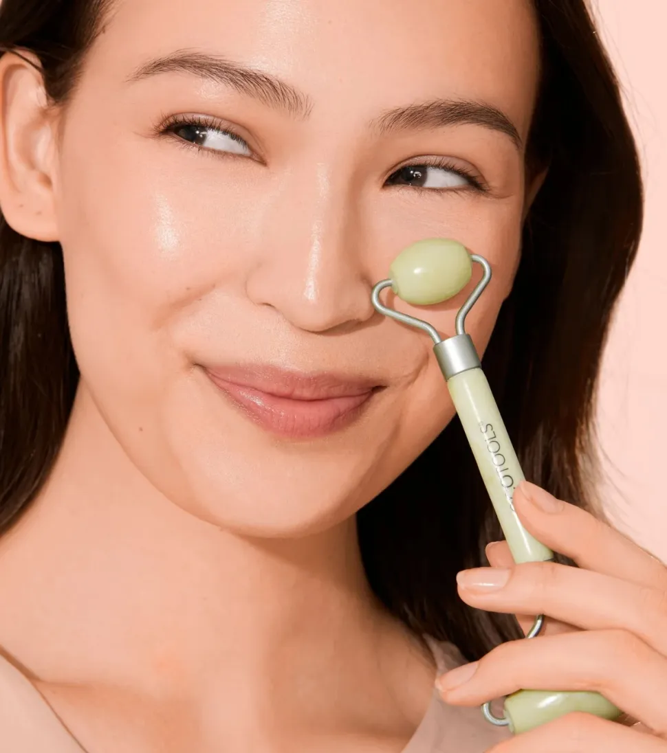 *Holidays* - Set rodillo facial y rodillo para contorno de ojos Jade Roller Duo