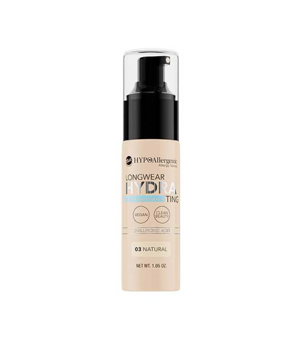 *Hydra* - Base de maquillaje hipoalergénica Long Wear - 03: Natural