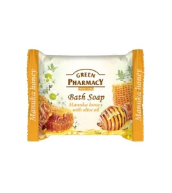 Jabón de baño en pastilla - Miel de manuka y aceite de oliva