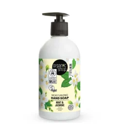 Jabón de manos hidratante - Menta orgánica y Jazmín