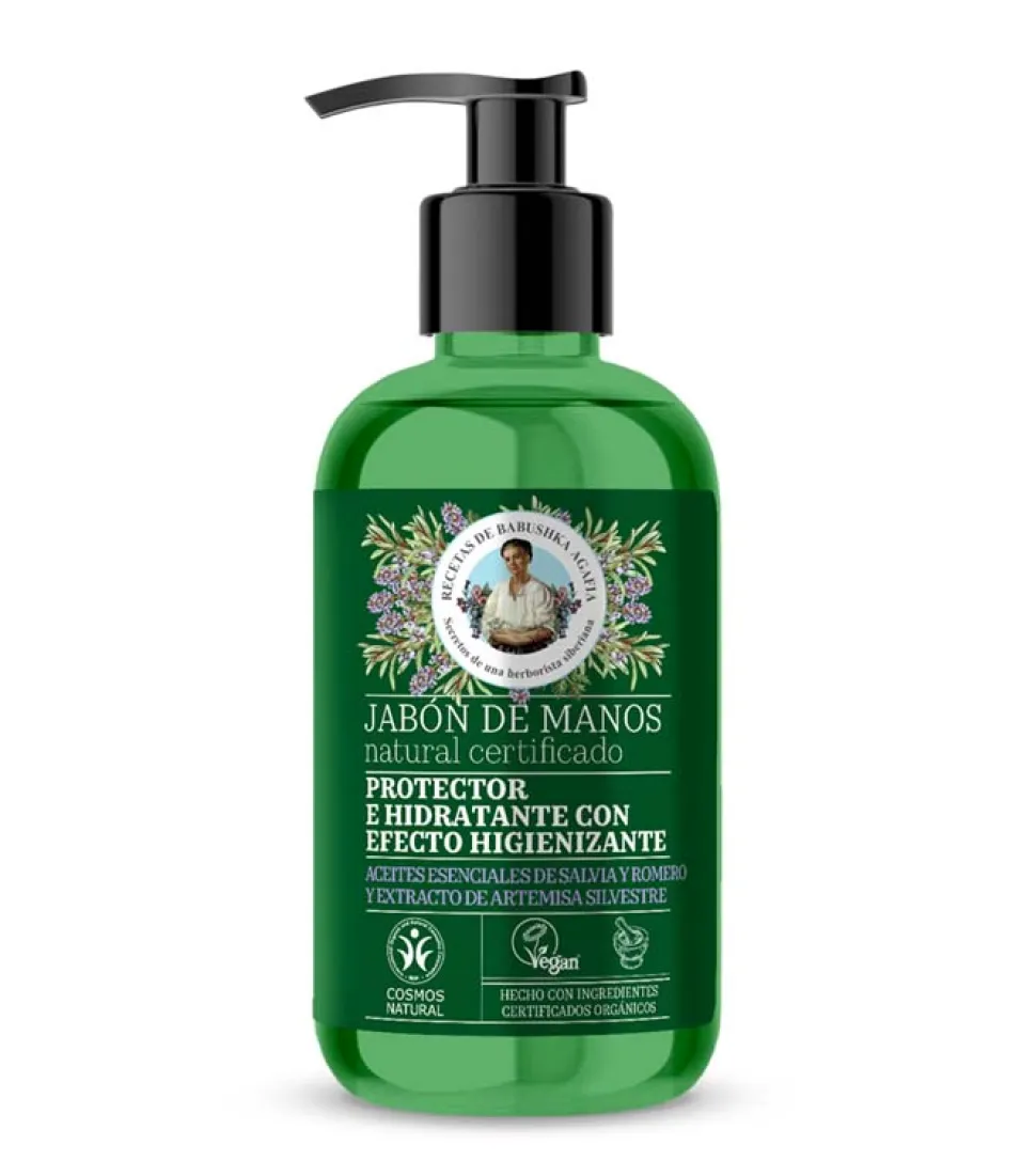 Jabón de manos protector e hidratante con efecto higienizante