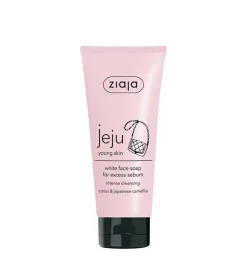 Jabón facial blanco Jeju Young Skin