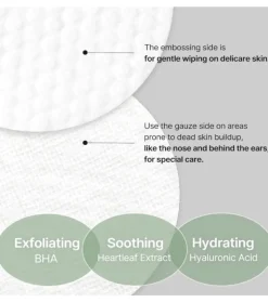 *Ji Woo Gae* - Almohadillas exfoliantes Heartleaf BHA