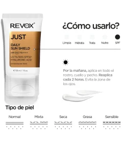 *Just* - Pack de 3 Protectores solares SPF50+ con ácido hialurónico One, Two, Free!