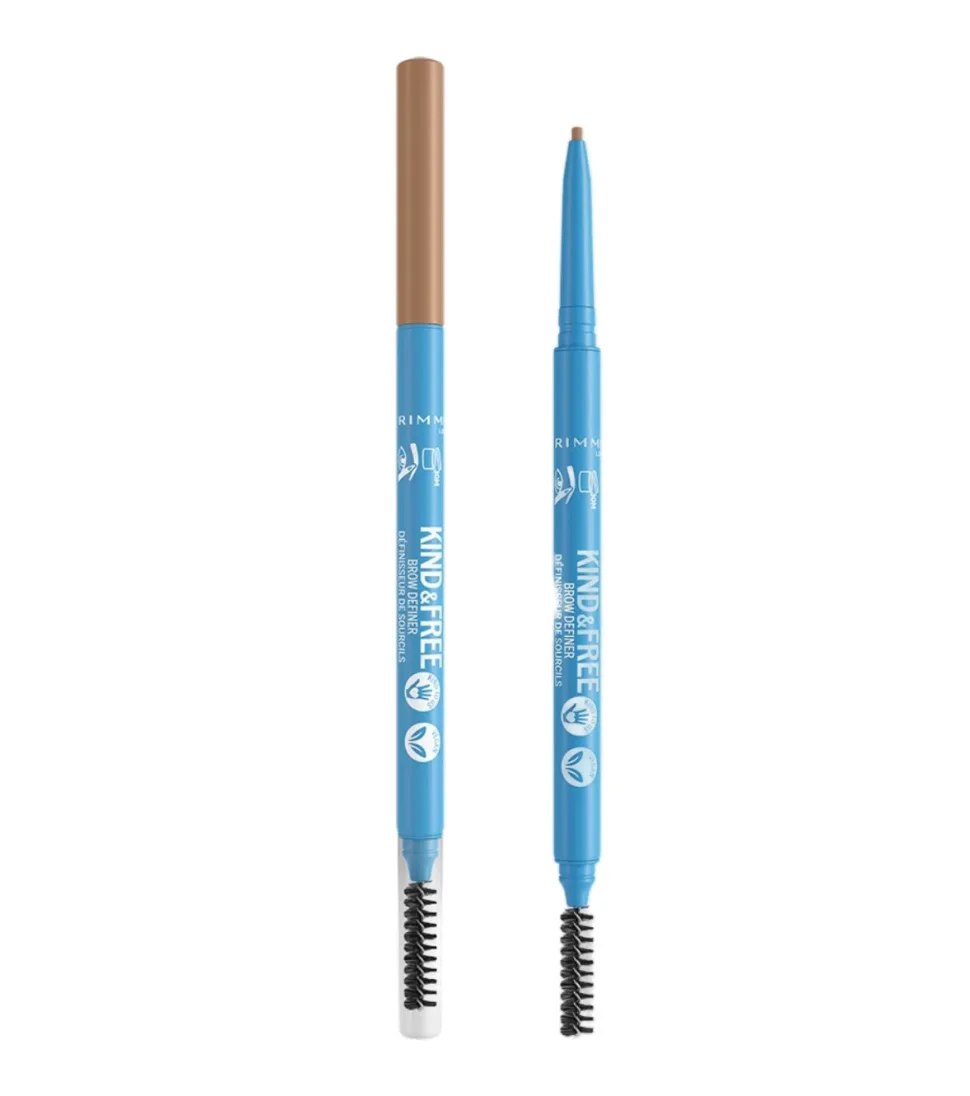 *Kind & Free* - Lápiz de cejas + cepillo para cejas - 002: Taupe