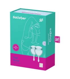 Kit de copas menstruales Feel Good (15 + 20 ml) - Azul Claro