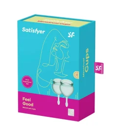 Kit de copas menstruales Feel Good (15 + 20 ml) - Verde Oscuro
