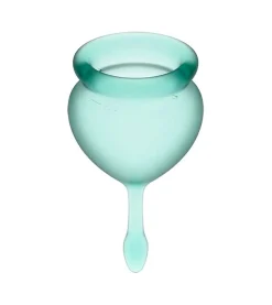 Kit de copas menstruales Feel Good (15 + 20 ml) - Verde Oscuro