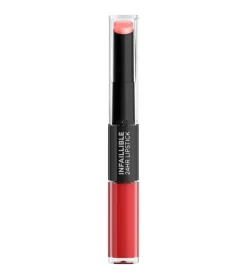Labial líquido 2 pasos Infalible 24h - 501: Timeless Red