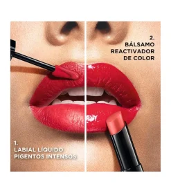 Labial líquido 2 pasos Infalible 24h - 501: Timeless Red