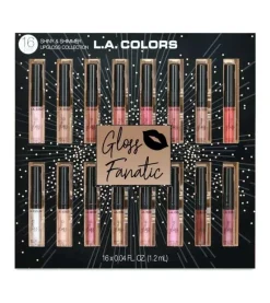 L.A Colors - Set de 16 brillos de labios Gloss Fanatic