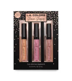 L.A Colors - Set de 3 brillos de labios Glowin' Glossies