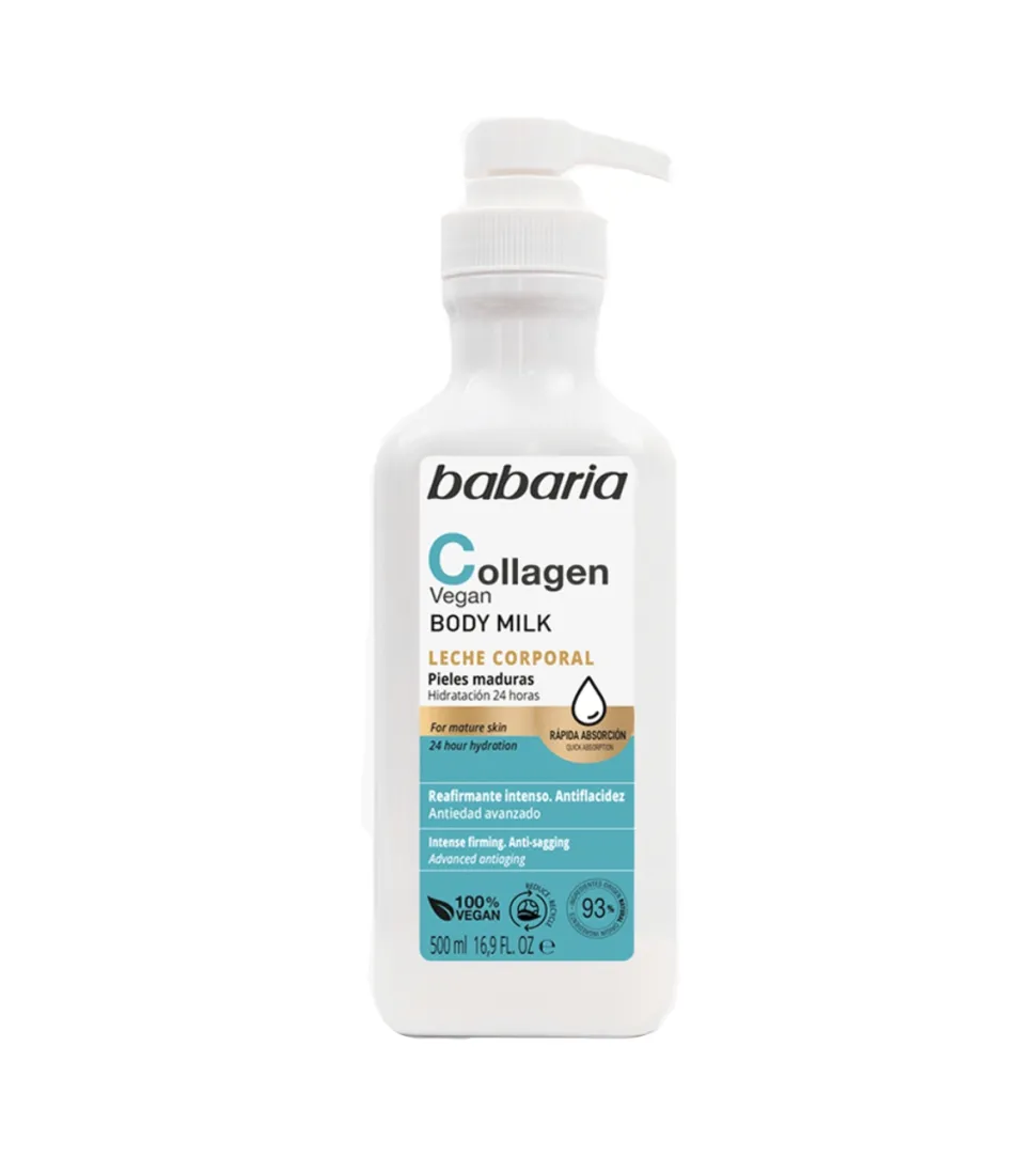 Leche corporal con colágeno vegano