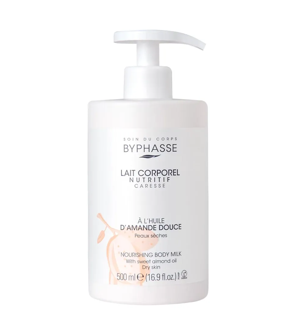 Leche corporal nutritiva con dosificador - Aceite de almendra dulce