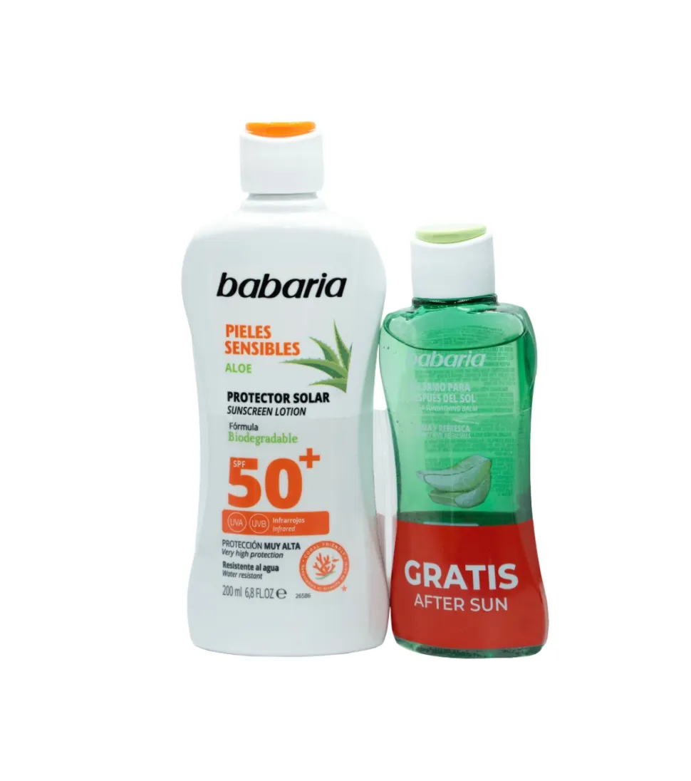 Leche protectora solar para pieles sensibles SPF50 + After Sun