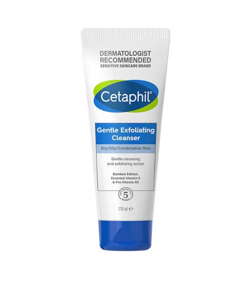 Limpiador exfoliante facial suave - Pieles secas, grasas y mixtas