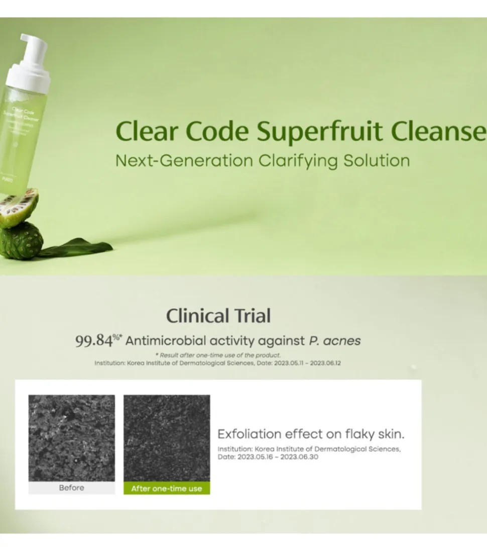 Limpiador facial Clear Code Superfruit