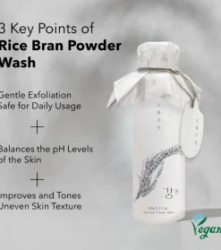 Limpiador facial en polvo Rice Bran