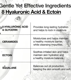 Limpiador facial espumoso con Ácido Hialurónico 8 Moisturizing Acid Hydrating Gentle