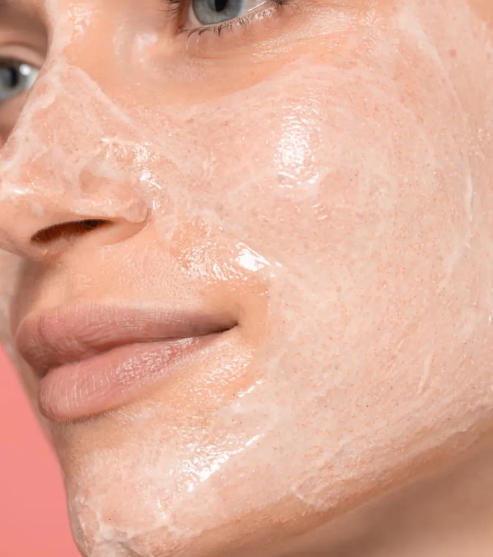 Limpiador facial exfoliante Rose