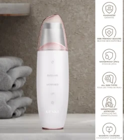 Limpiador MicroCurrent Skin Scrubber & Blackhead Remover 9 en 1 - White Rose Gold