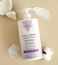 Loción corporal hidratante 72h Hyaludrops - Coco y Algodón