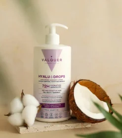 Loción corporal hidratante 72h Hyaludrops - Coco y Algodón