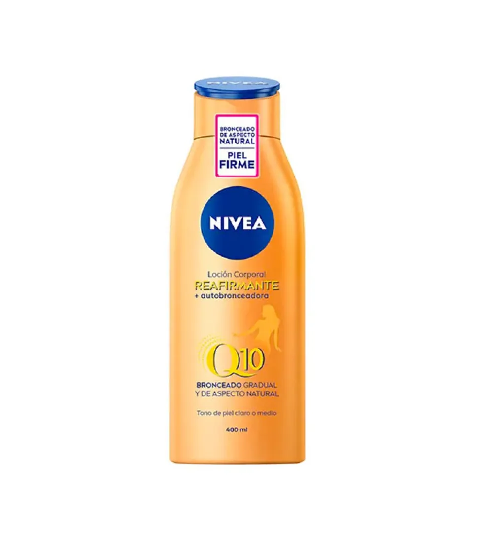 Loción Corporal Reafirmante Q10 + autobronceadora - Tono claro o medio
