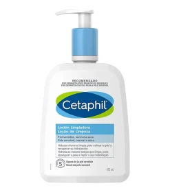 Loción limpiadora para rostro y cuerpo pieles sensibles y secas - 473ml