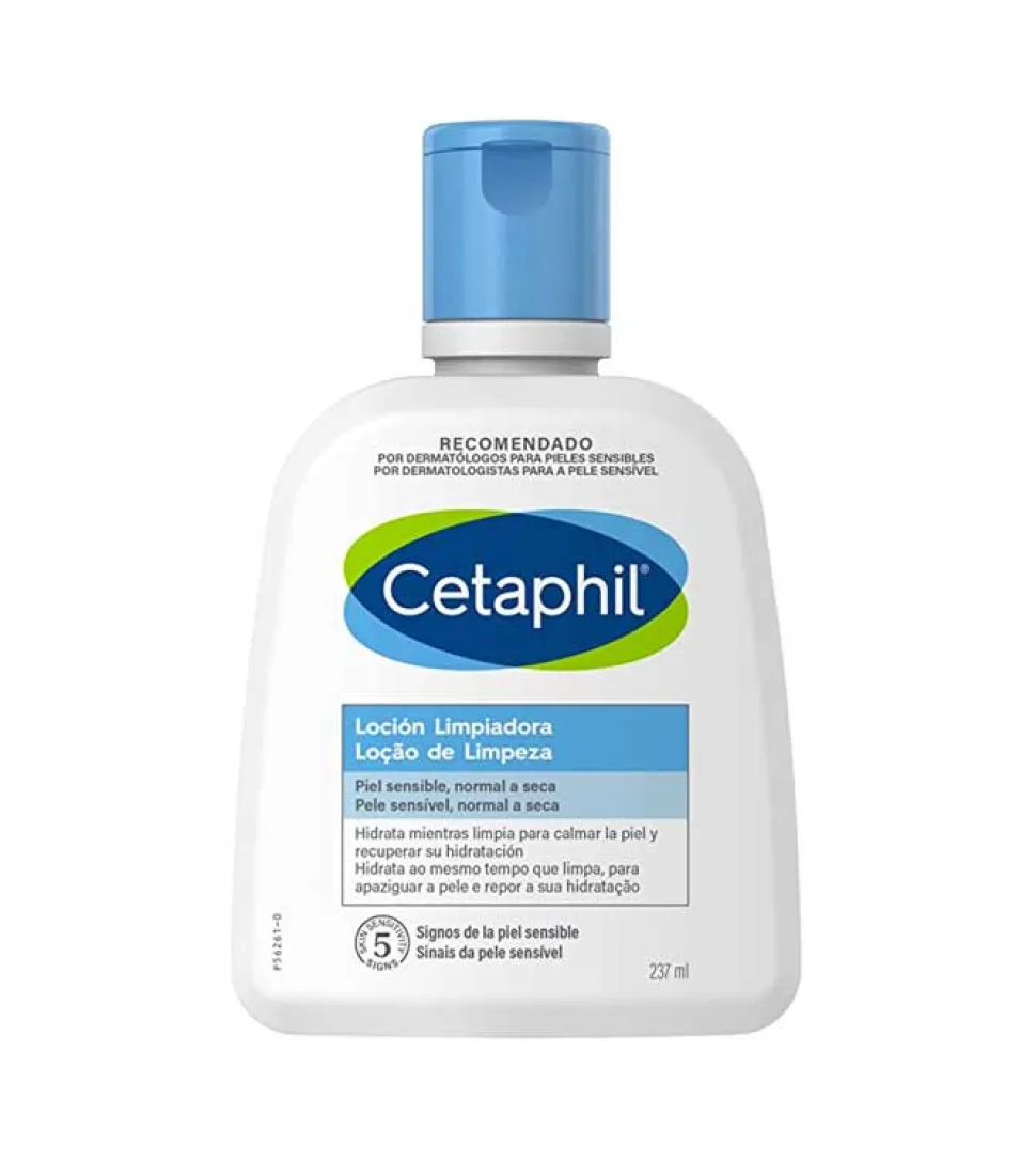 Loción limpiadora para rostro y cuerpo pieles sensibles y secas - 237ml
