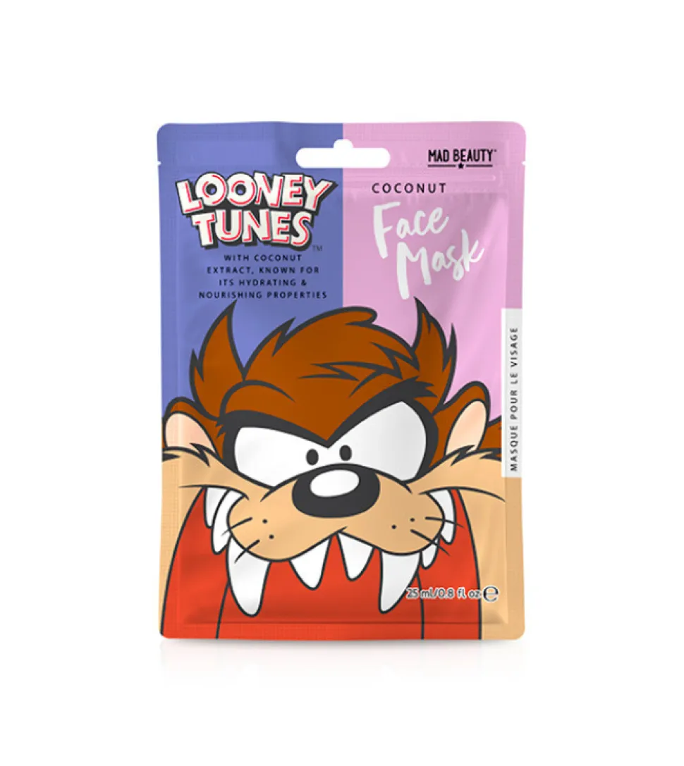 *Looney Tunes* - Mascarilla facial hidratante Taz - Coco