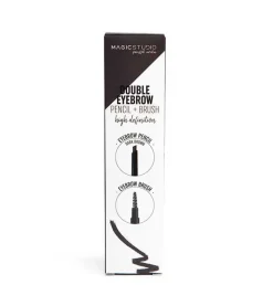 Lápiz de cejas automático Double Eyebrow - Dark brown