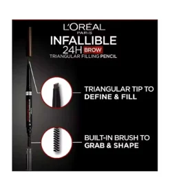 Lápiz de cejas automático Infaillible Brows 24h Filling Triangular Pencil - 7.0: Blonde